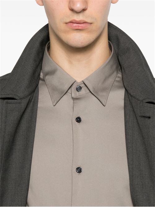 Camicia uomo Emporio Armani grigia in cotone Pima stretch EMPORIO ARMANI | EM005123AF23800U8049